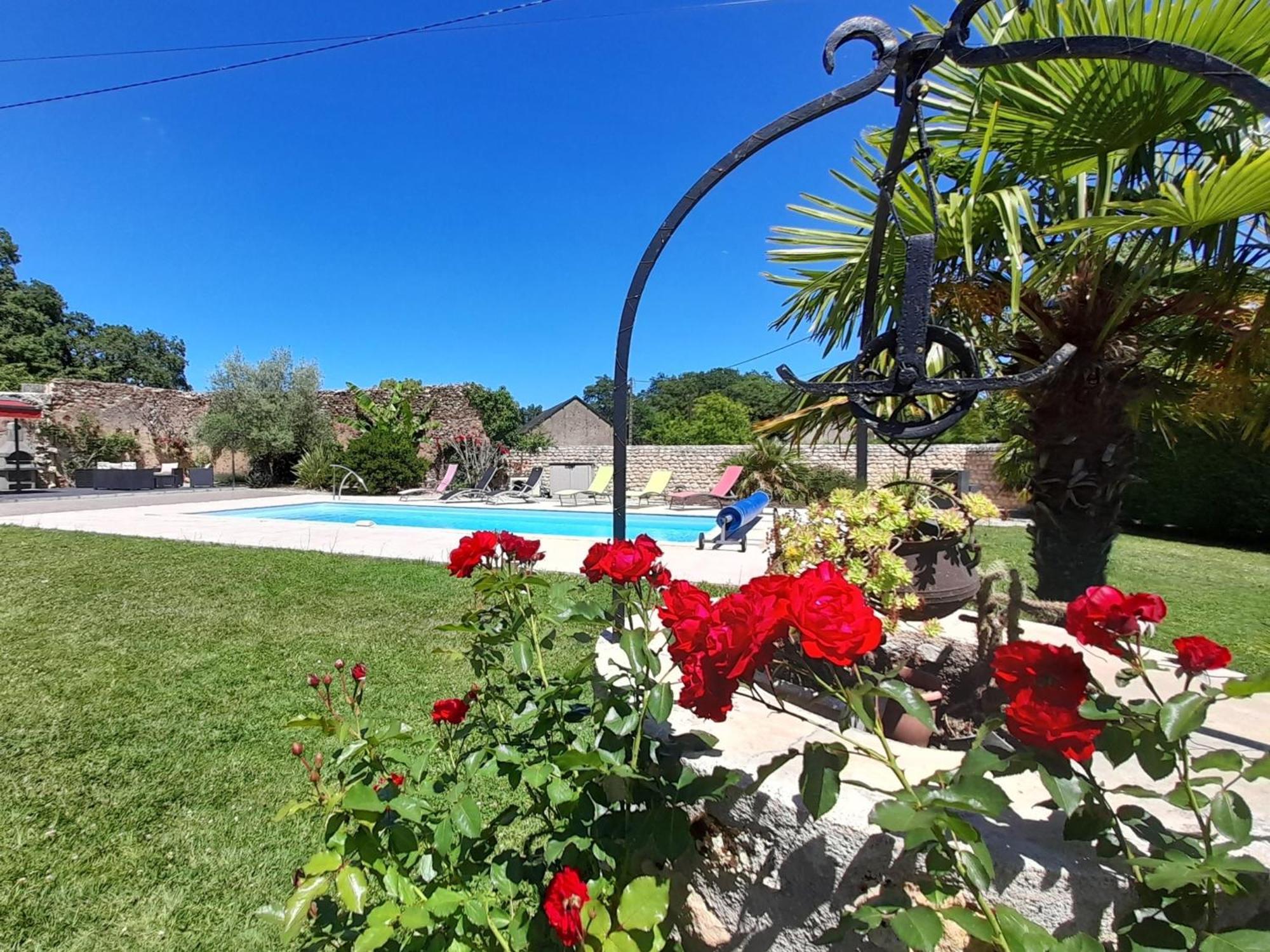 Gite A Archigny : Piscine Chauffee, Clim, Jardin Et Proche Futuroscope - Fr-1-541-90 Apartment Exterior photo